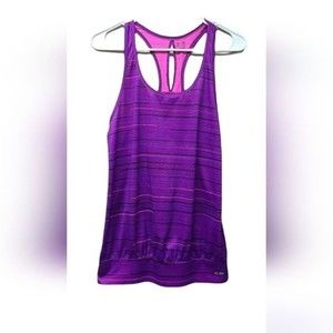 C9 Champion purple pink black Duodry horizontal line razorback tank top S/P
